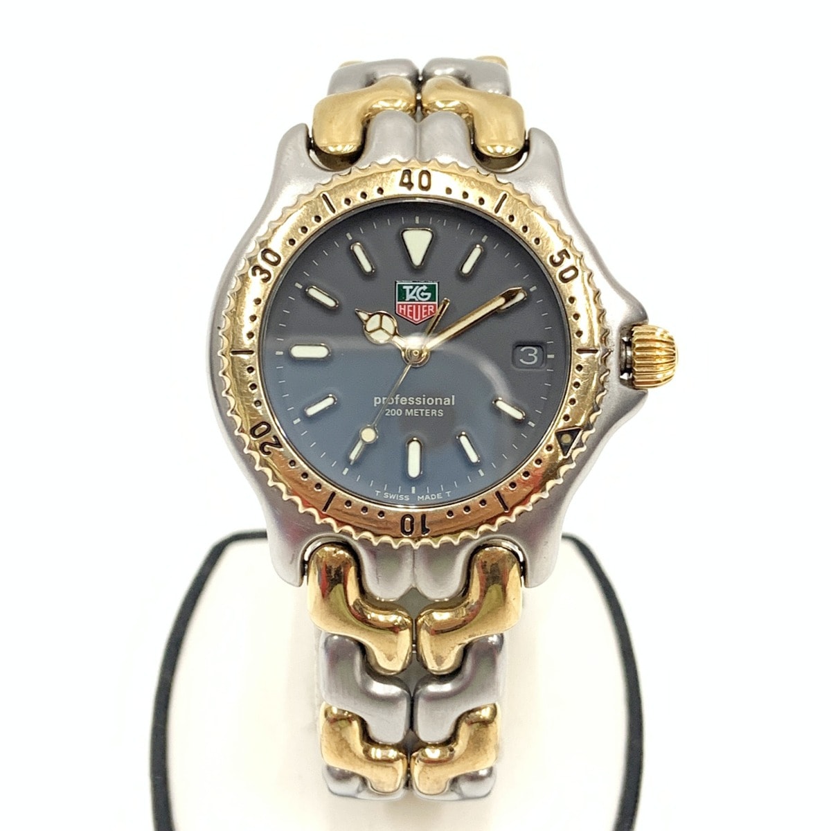 〇〇TAG HEUER タグホイヤー セルシリーズ プロフェッショナル クォーツ 腕時計 95.215 シルバー x ゴールド