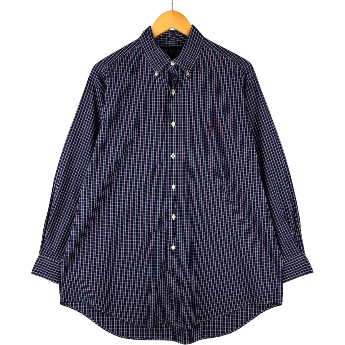 古着 ラルフローレン Ralph Lauren YARMOUTH 長袖 ボタンダウンチェックシャツ メンズL相当/eaa593745