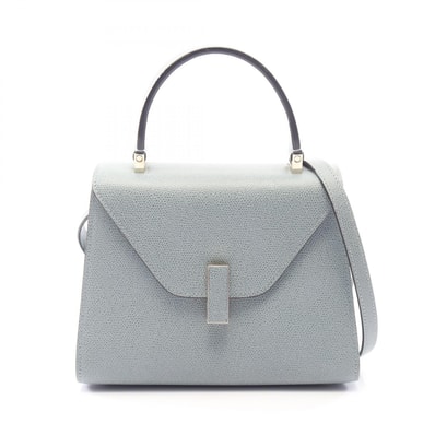 ヴァレクストラ Valextra ミニ イジィデ 2WAY ハンドバッグ バッグ レザー レディース ブルー系 WBES0036028LOC99BG 【中古】