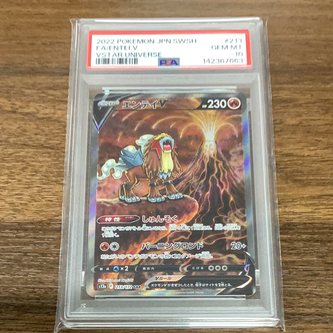 PSA10】エンテイV SAR[s12a 213/172](ハイクラスパック「VSTAR
