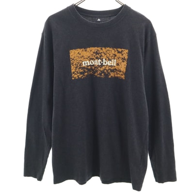 mont-bell モンベル 長袖 ペアスキンコットン Tシャツ L チャコールグレー ロンT アウトドア
