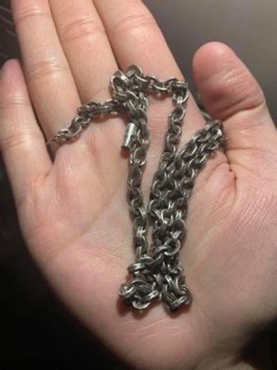 Chrome Hearts Paper Chain Necklace 45cm (18inch) "Silver"