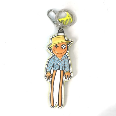 ルイヴィトン LOUIS VUITTON ポルト クレ LVスケアクロウ MP2922 LVフレンズ モノグラム バッグチャーム キーホルダー レザー マルチカラー