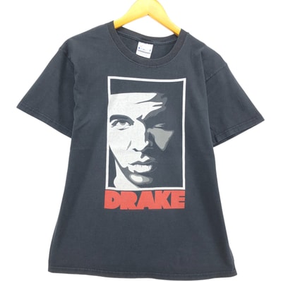 古着 ヘインズ Hanes DRAKE ドレイク ラップTシャツ ラップT メンズM相当/eaa582910
