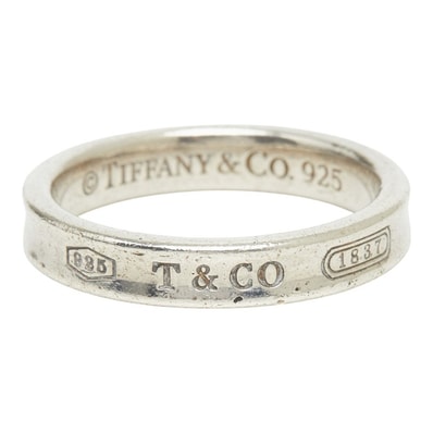 ティファニー 1837 ナローリング リング 指輪 16号 SV925 シルバー レディース TIFFANY&Co. 【中古】