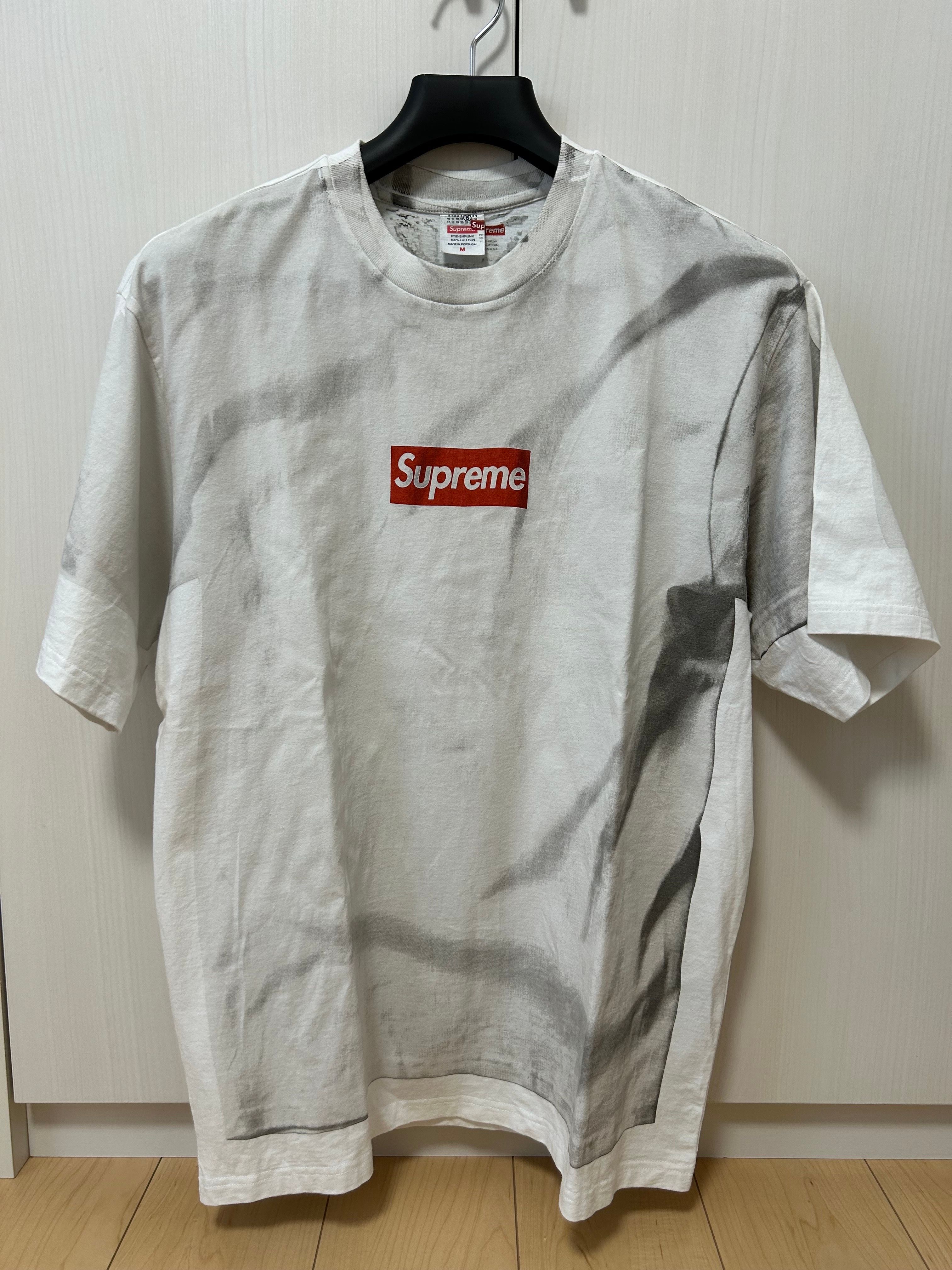Supreme x MM6 Maison Margiela Box Logo Tee "White"