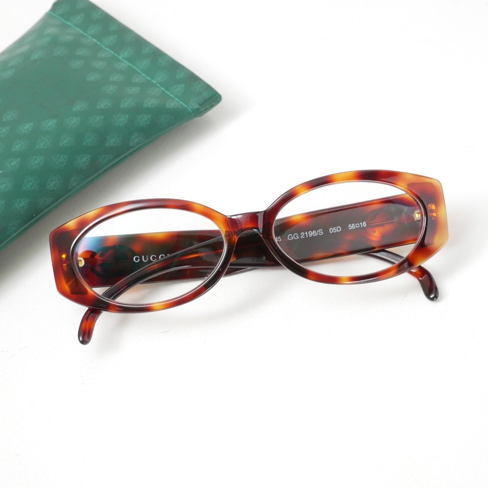 GUCCI グッチ ヴィンテージ メガネ サイズ56□16 インターロッキングG GGロゴ アイウェア ブランド古着【中古】20260805/RB0311