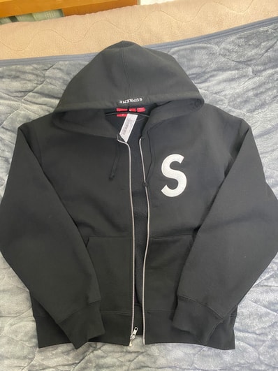 Supreme S Logo Zip Up Hooded Sweatshirt (25FW) "Black"
