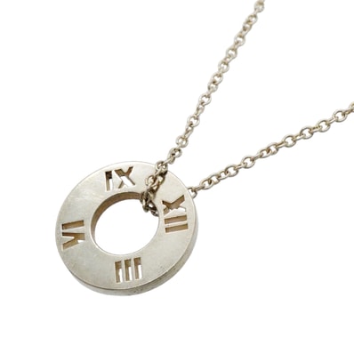 【6jkb0172】ティファニー ネックレス アトラス ピアスド/サークル シルバー925【中古】レディース
