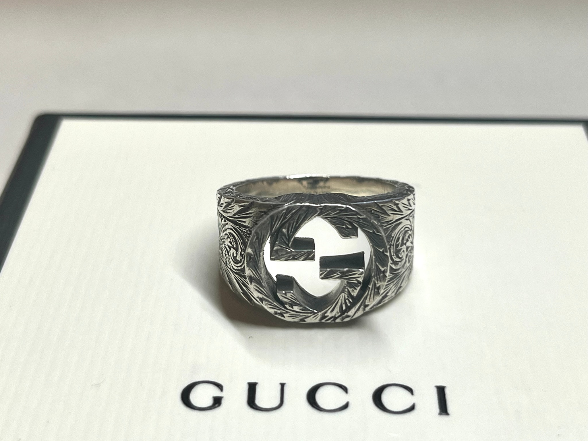 【18号】GUCCI グッチ インターロッキング G リング シルバー925