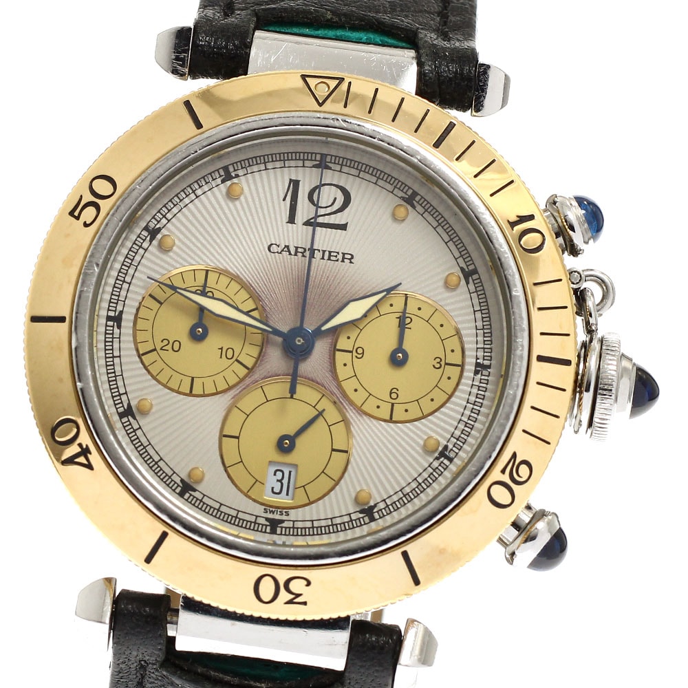 カルティエ パシャクロノ 38 W3101155 メンズ 【中古】