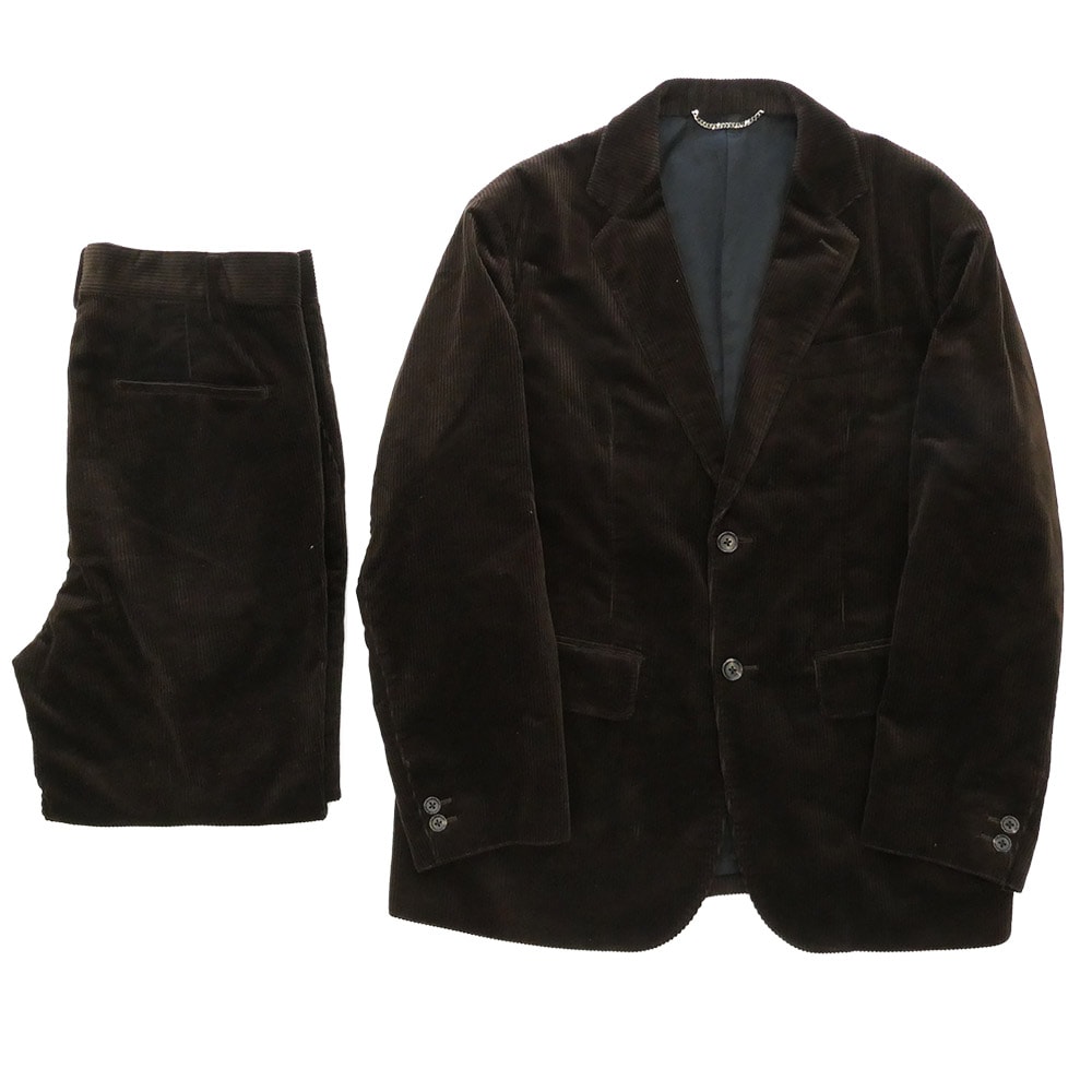 WACKO MARIA ワコマリア セットアップ 20AW DUCA VISCONTI DI MODRONE社製 UNCONSTRUCTED JACKET / DOUBLE PLEATED CORDUROY TROUSERS コーデュロイ セットアップ【中古】