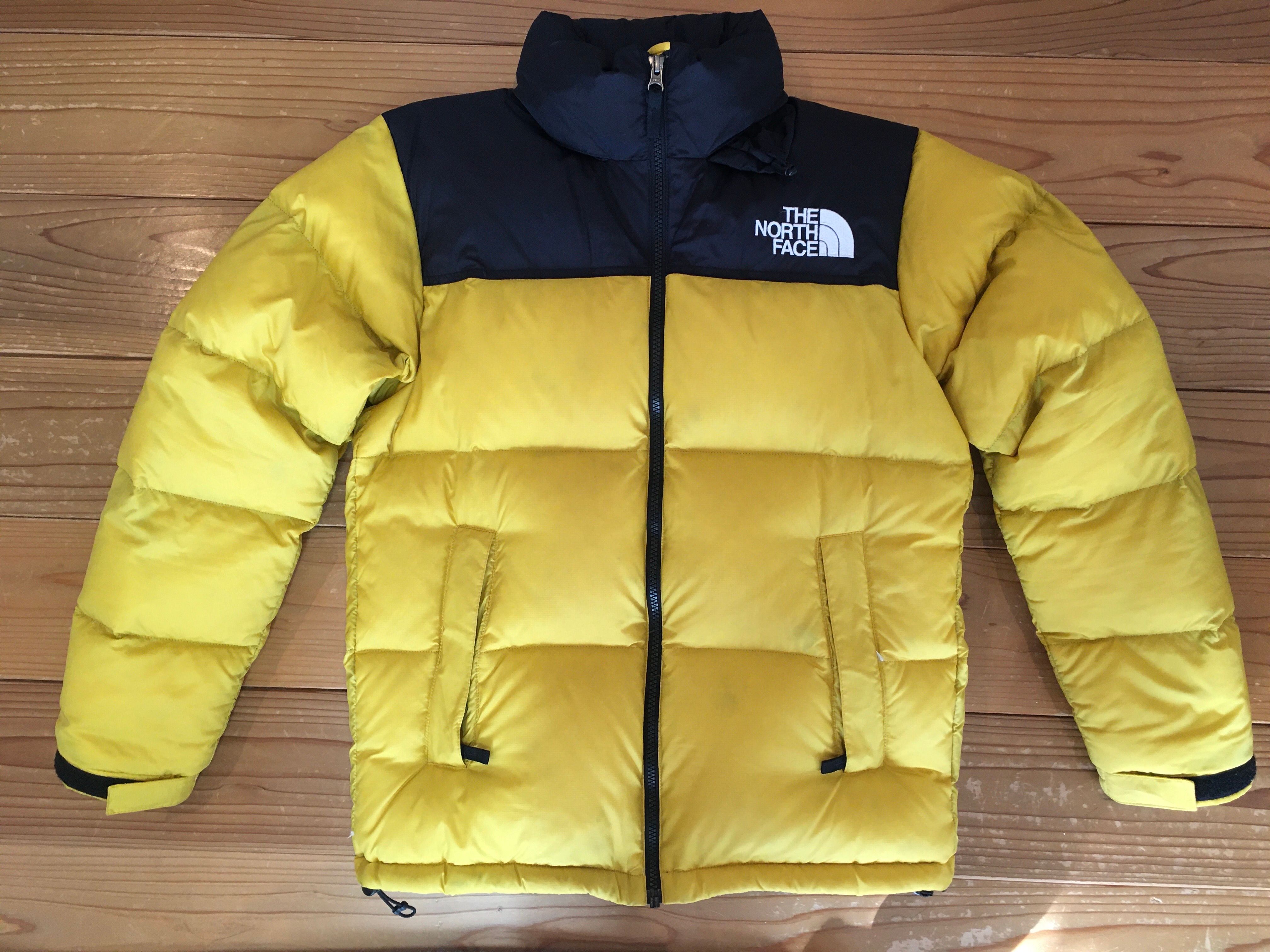 The North Face Nuptse Jacket 2021 "Black × Lightning Yellow"