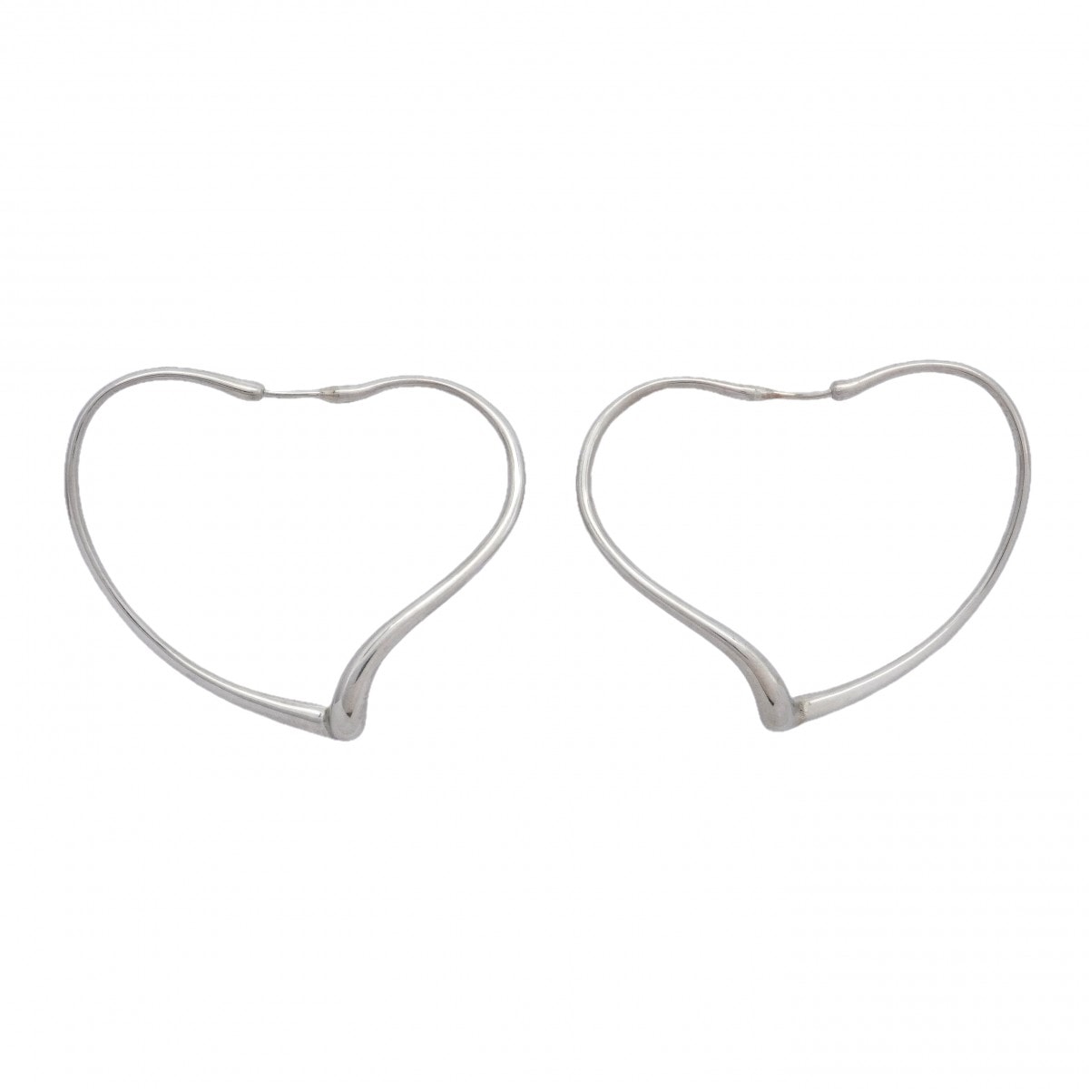 ★最終価格【6jcb0547-k】ティファニー ピアス オープンハート シルバー925【中古】レディース