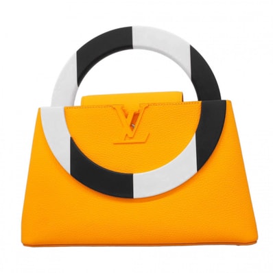 【6dd4364】ルイヴィトン ハンドバッグ トリヨン カプシーヌMM イエロー ダニエル・ビュレン【中古】レディース