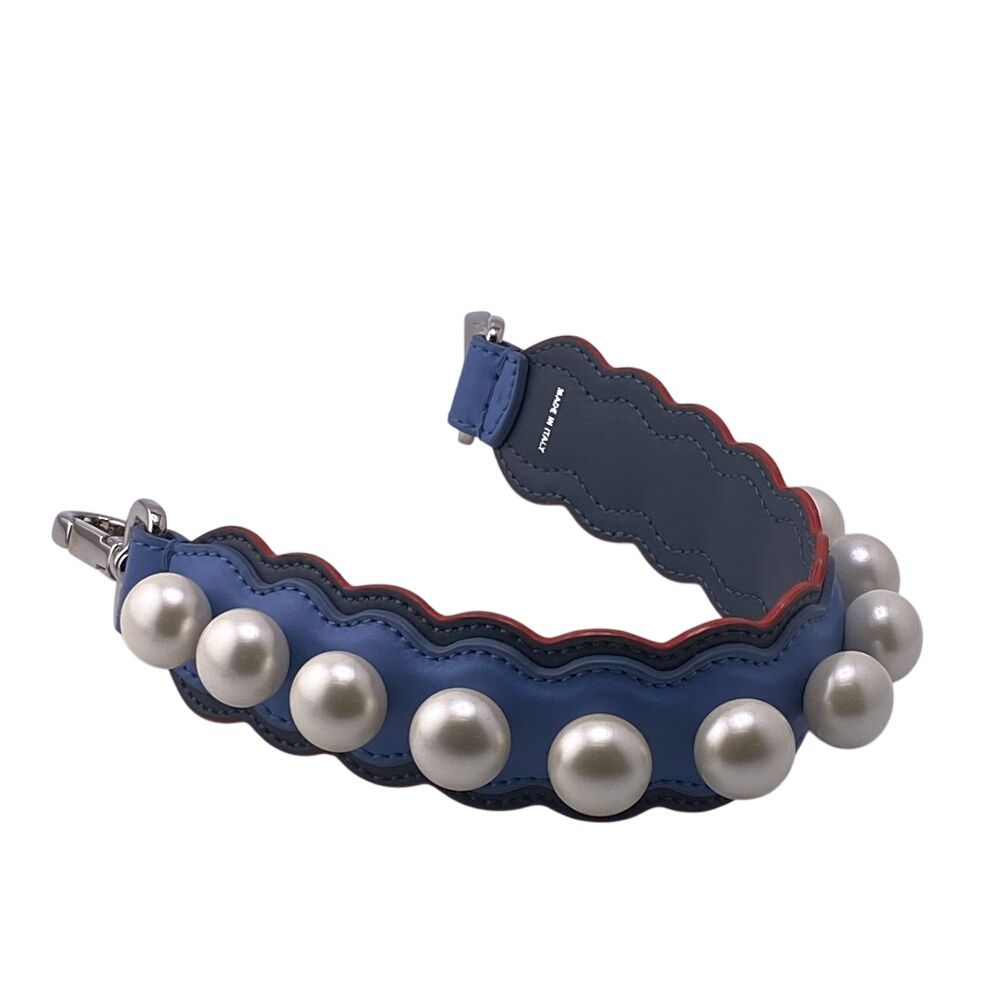 フェンディ FENDI ショルダーストラップ ミニストラップユー ブルー