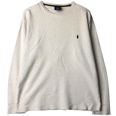 古着 ラルフローレン Ralph Lauren POLO RALPH LAUREN SLEEPWEAR サーマルロンT ワッフル メンズL相当/eaa619266