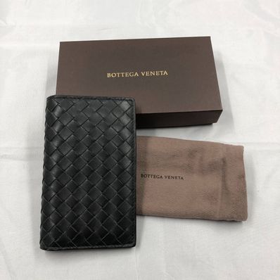 Bottega Veneta Intrecciato Nero Card Case "Black"