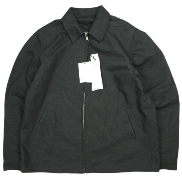 Rick Owens リックオウエンス 26SS イタリア製 BRAD JACKET ブラッドジャケット RU01F2764-CDU 50 BLACK キャンバス ジップアップ ブルゾン アウター mm9826