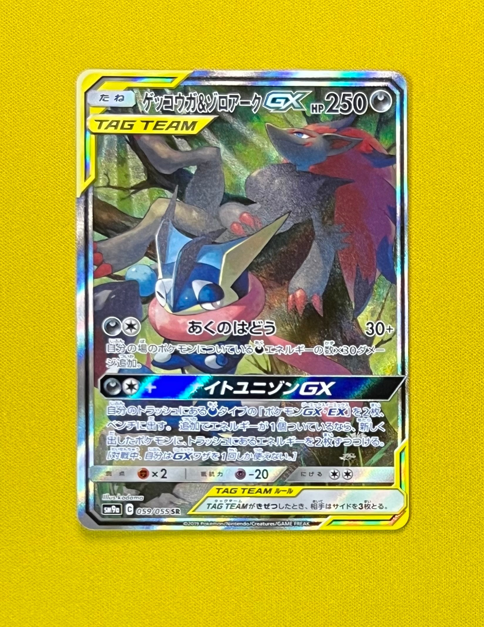 ゲッコウガ&ゾロアークGX SR: SA[SM9a 059/055](強化拡張パック「ナイトユニゾン」)