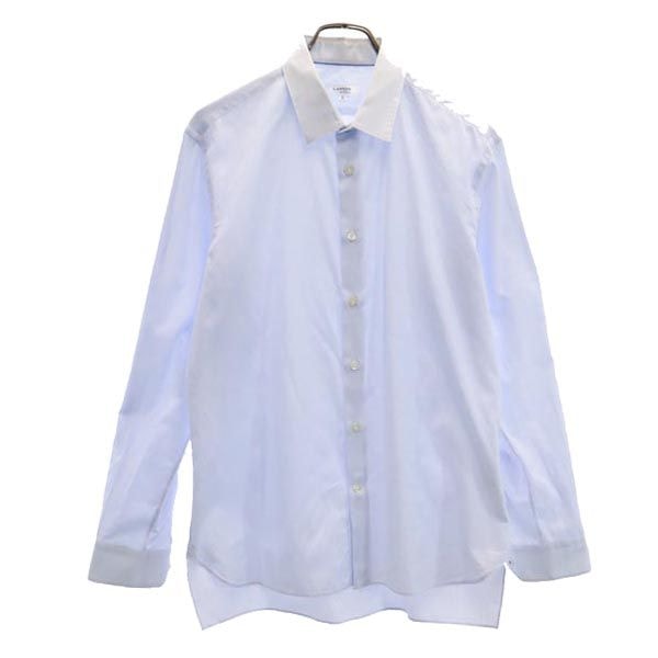 LANVIN en Bleu ランバンオンブルー 日本製 長袖 シャツ 50 ブルー系