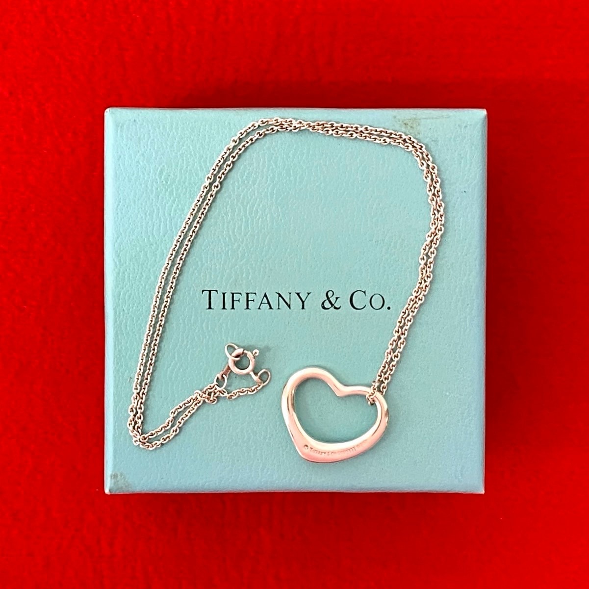TIFFANY&Co. ティファニー オープンハート シルバー925 ネックレス シルバー
em828