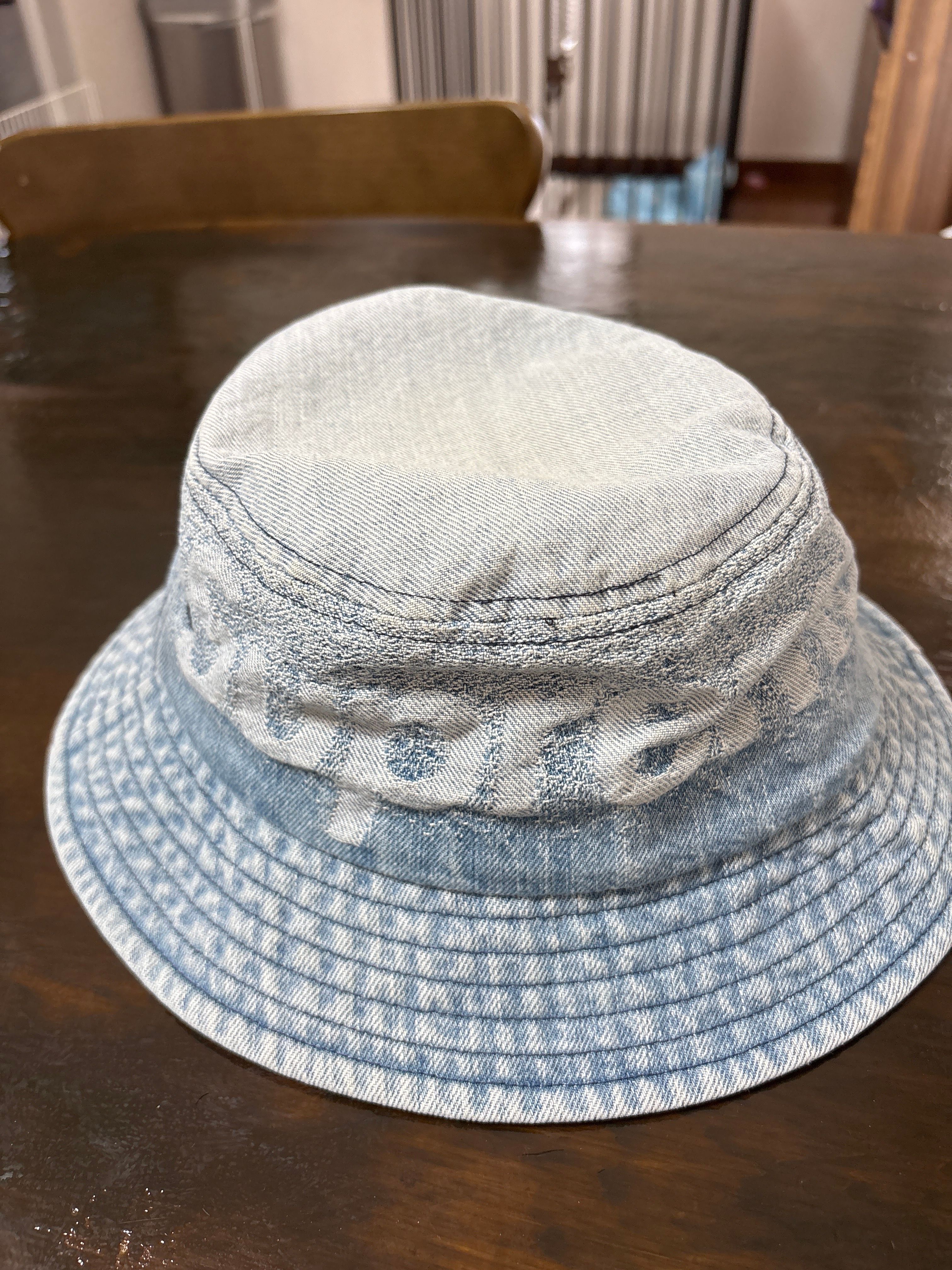 Supreme Fade Jacquard Denim Crusher "Blue"