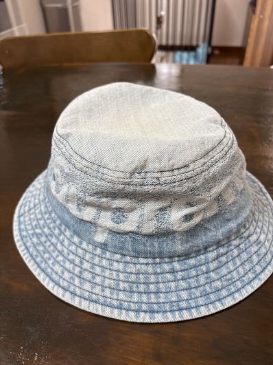 Supreme Fade Jacquard Denim Crusher "Blue"