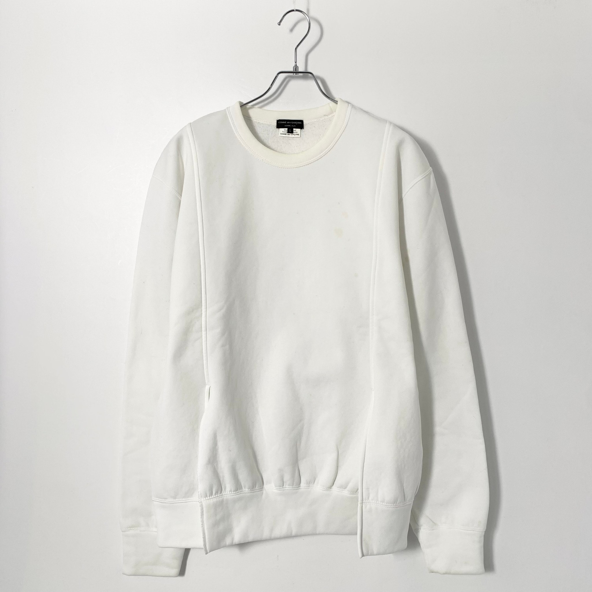 COMME des GARCONS HOMME PLUS Polyester Sweatshirt "White"