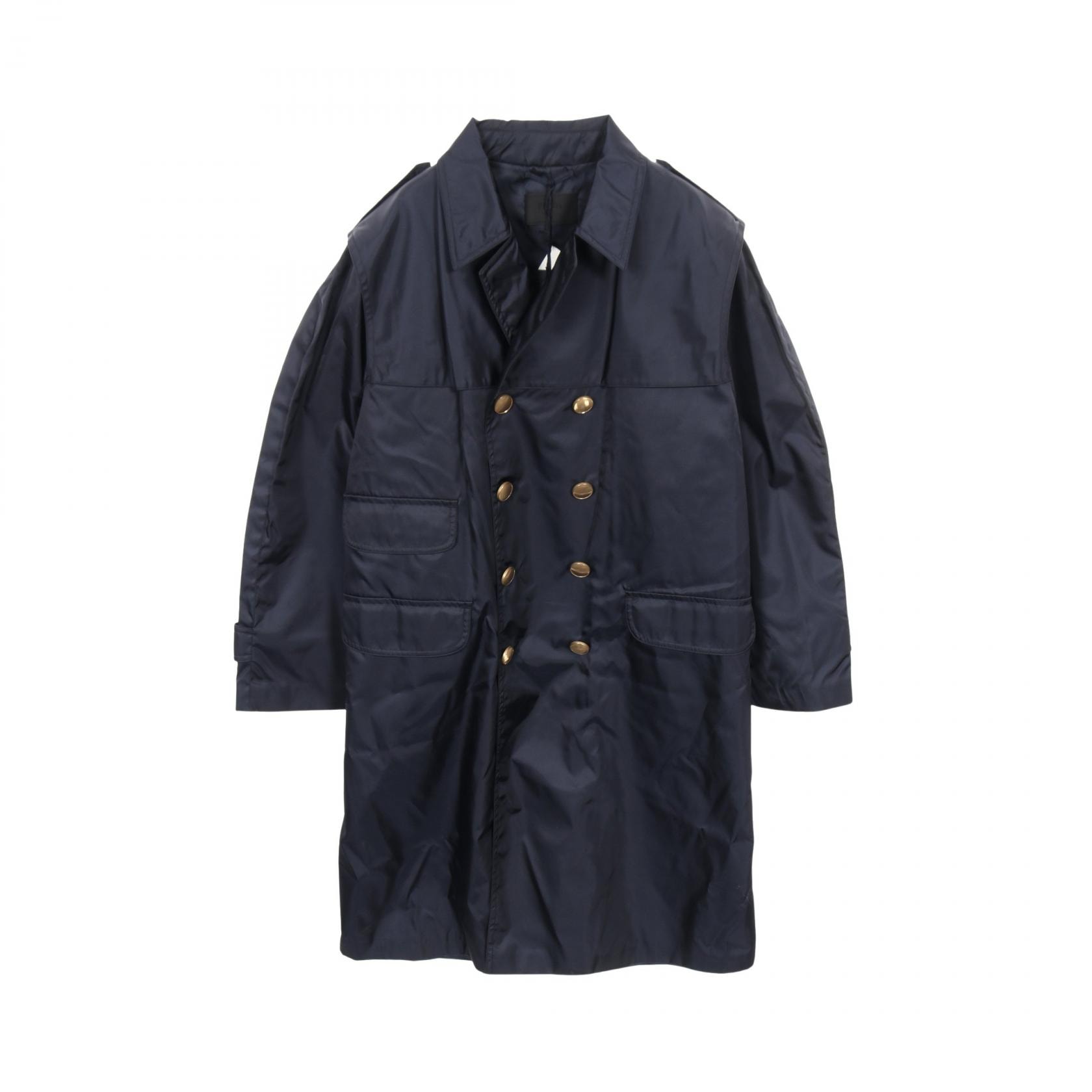 PRADA Men's Re-Nylon Raincoat "Navy"