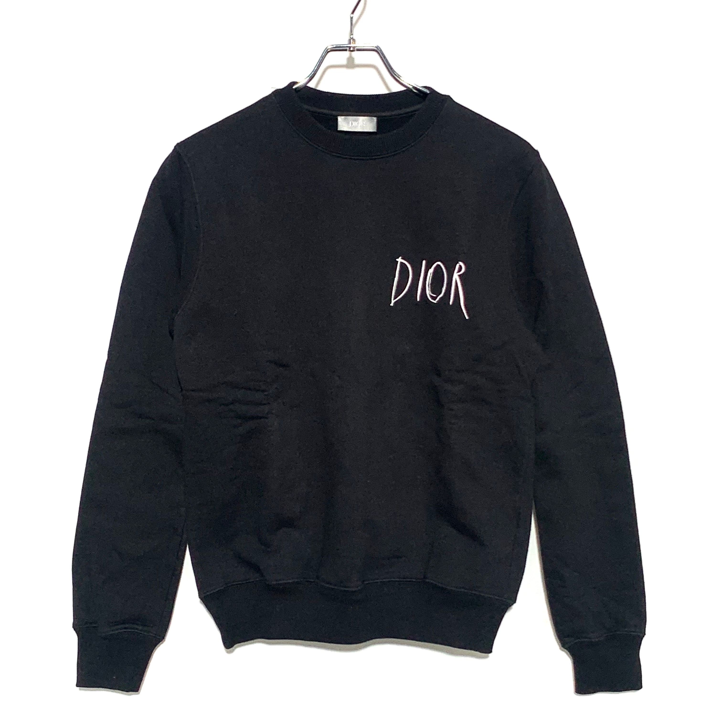 Dior x Raymond Pettibon Men's Embroidered Crew Neck Sweatshirt "Black"