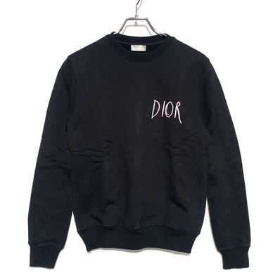 Dior x Raymond Pettibon Men's Embroidered Crew Neck Sweatshirt "Black"