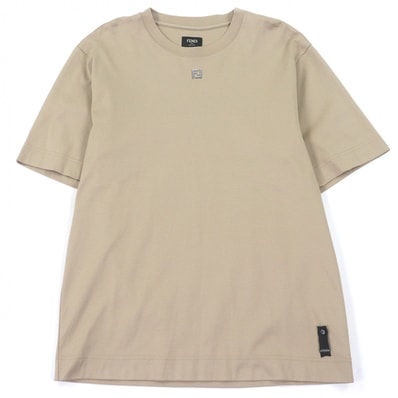 極美品 フェンディ 半袖Tシャツ ベージュ メンズ M FY0936