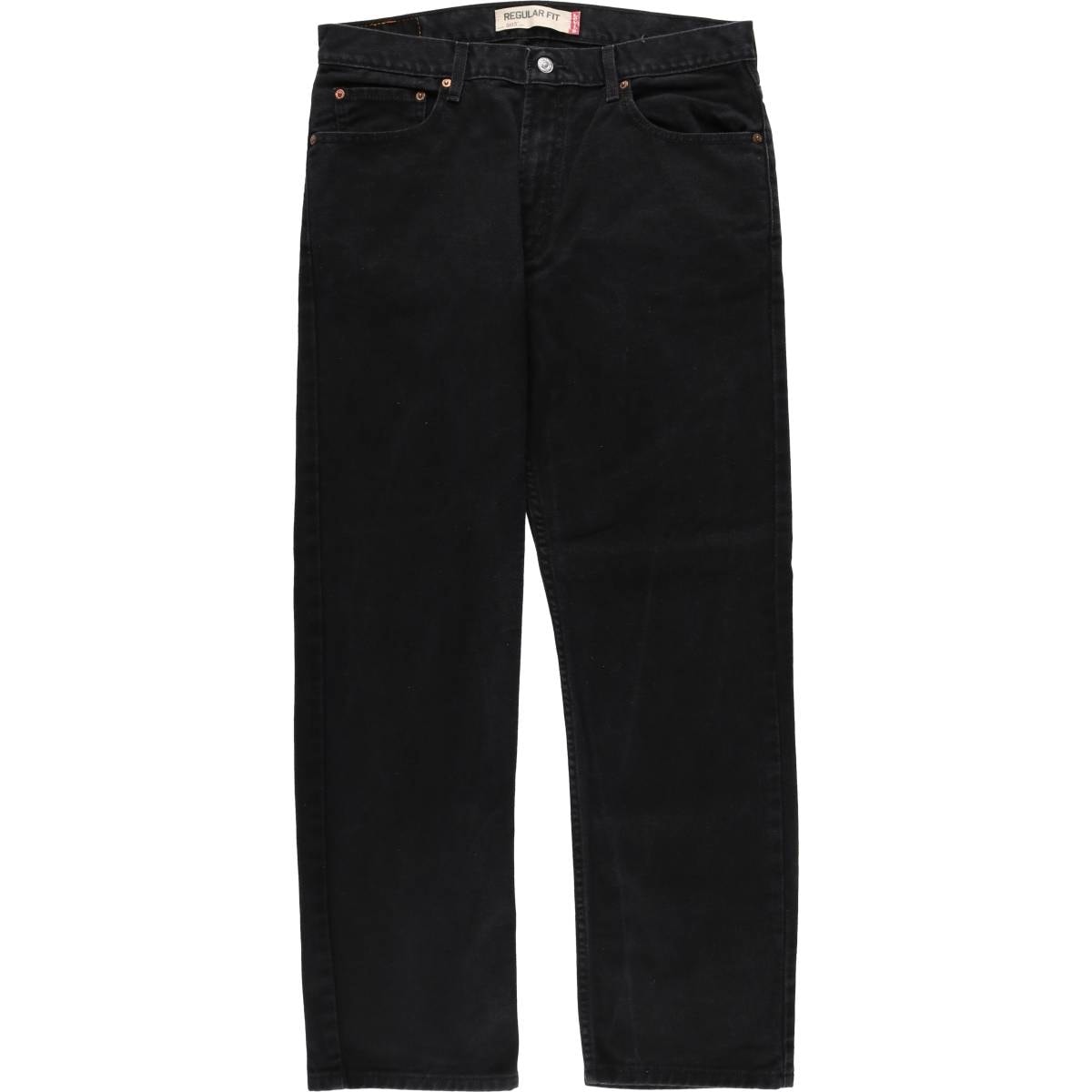 古着 00年代 リーバイス Levi's 505 REGULAR FIT ブラックデニム テーパードデニムパンツ メンズw36相当/eaa663664