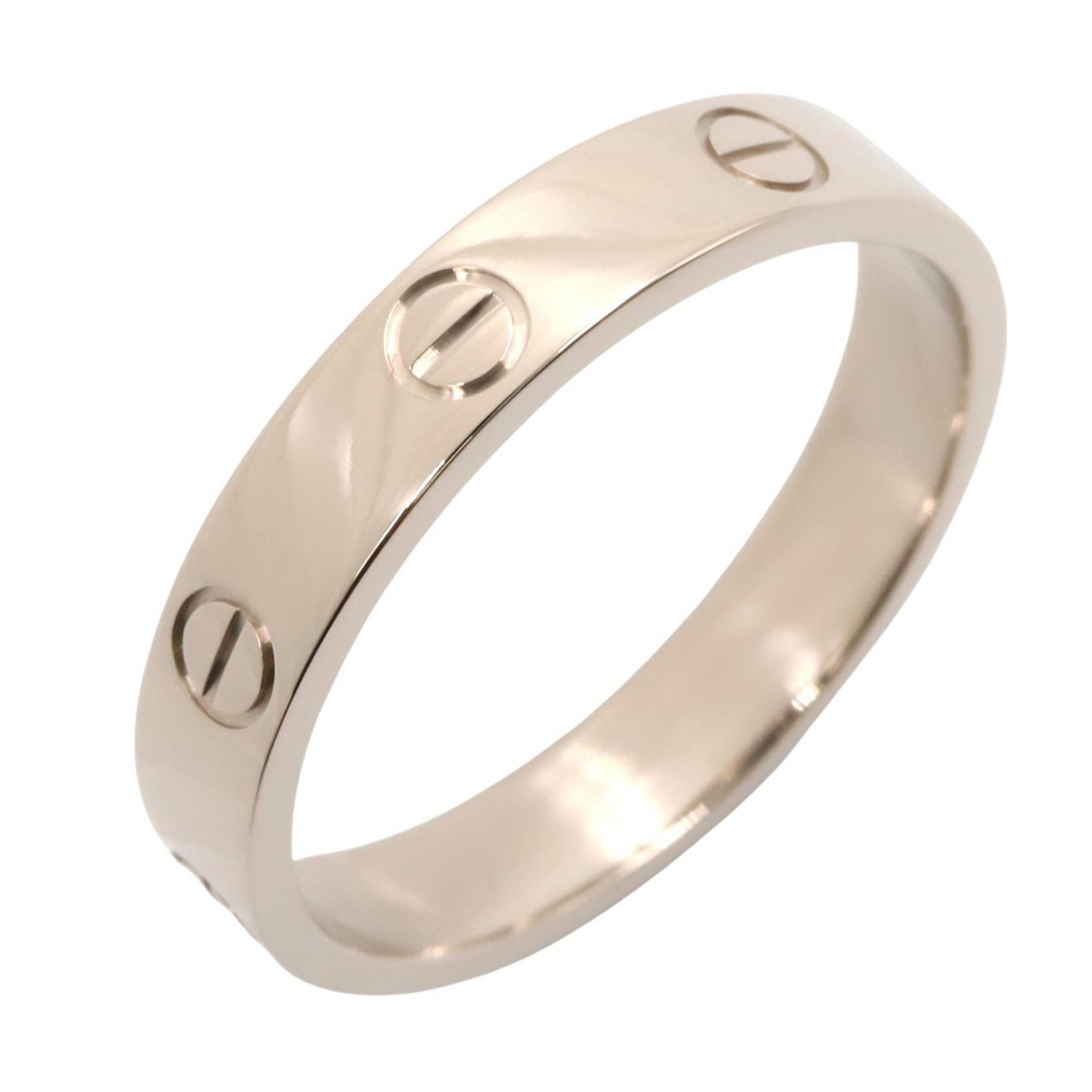 カルティエ CARTIER ミニラブリング リング・指輪 ジュエリー K18WG(ホワイトゴールド) メンズ レディース シルバー系 B4085100 【中古】