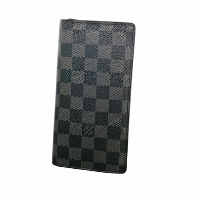 【6ec2019-k】ルイヴィトン 長財布 ダミエ・グラフィット ポルトフォイユブラザ N62665 ブラック【中古】メンズ