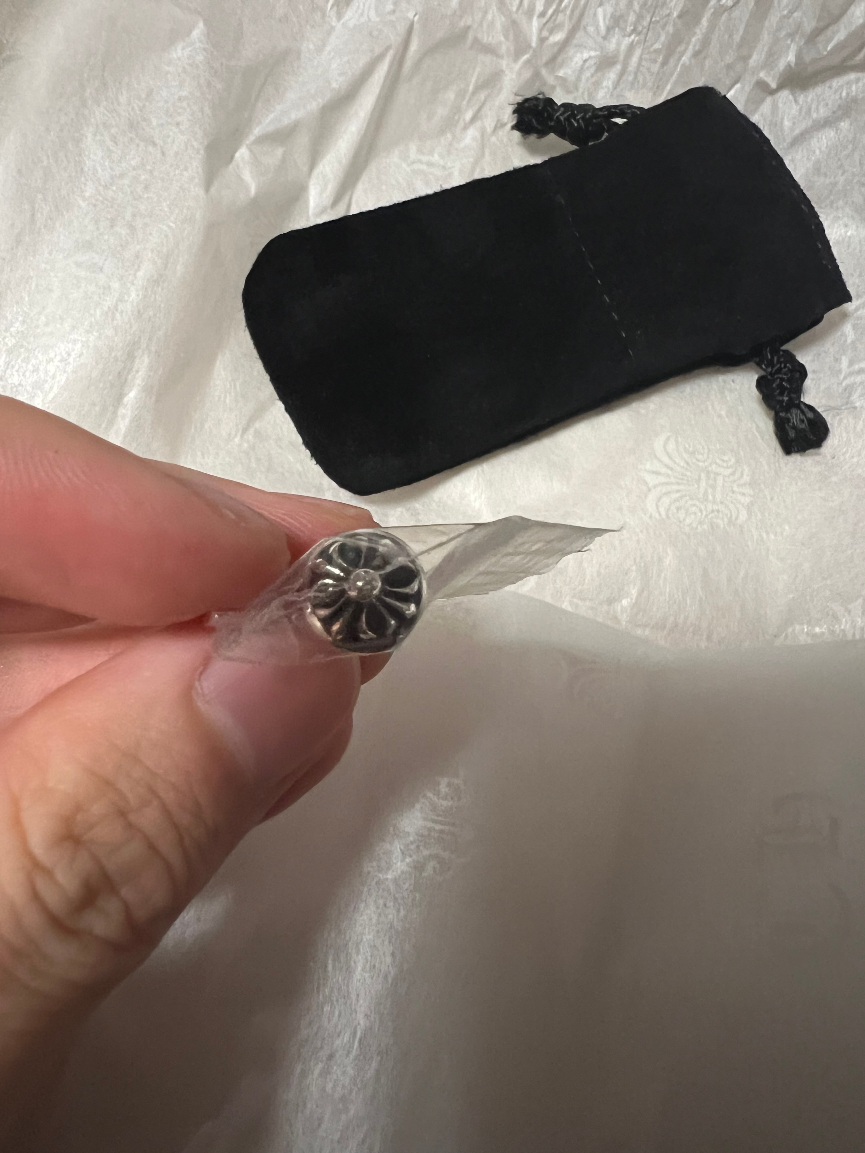 Chrome Hearts Cross Ball Stud Earrings "Silver"