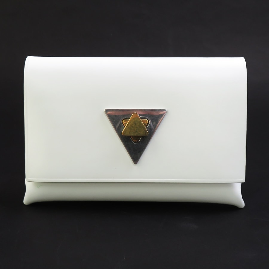 ボッテガヴェネタ BOTTEGAVENETA カードケース レザー ホワイト【中古】 56780i