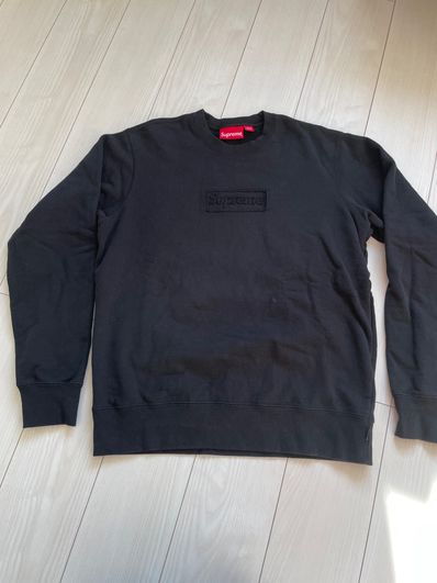 Supreme Cutout Logo Crewneck "Black"