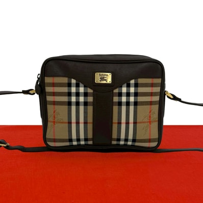 BURBERRY バーバリー ノバチェック シャドーホース 柄 キャンバス レザー ショルダーバッグ ブラウン
20639