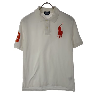 Polo by Ralph Lauren ポロバイラルフローレン 半袖 ポロシャツ L(14-16) ホワイト 鹿の子地