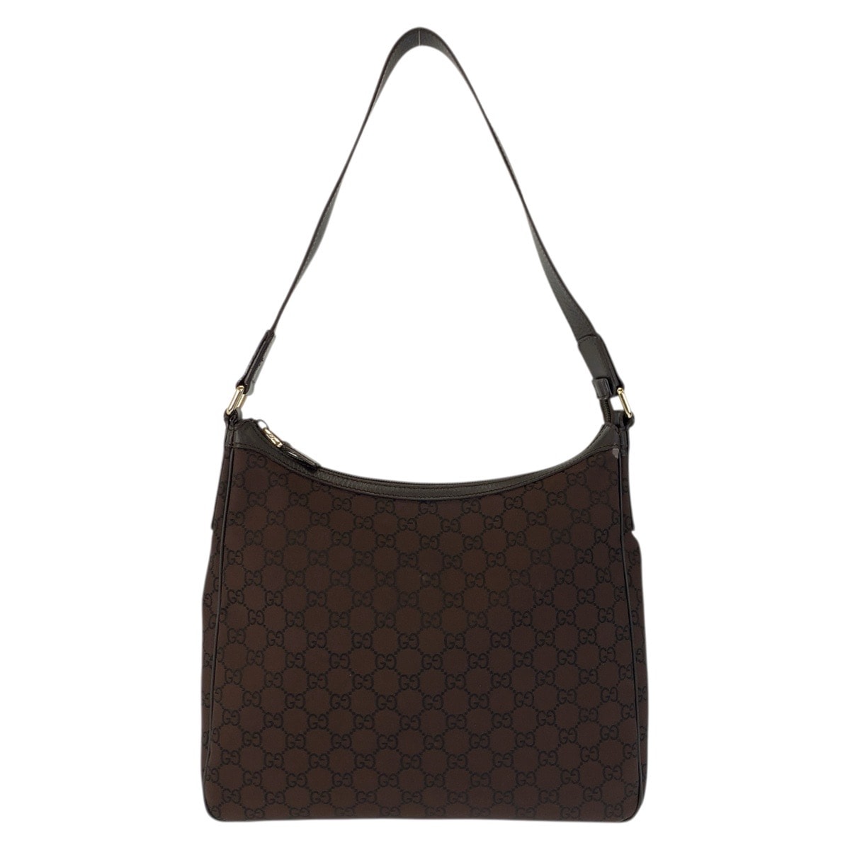 GUCCI グッチ GG柄 ブラウン ゴールド金具 ナイロン ショルダーバッグ 601481 【中古】
