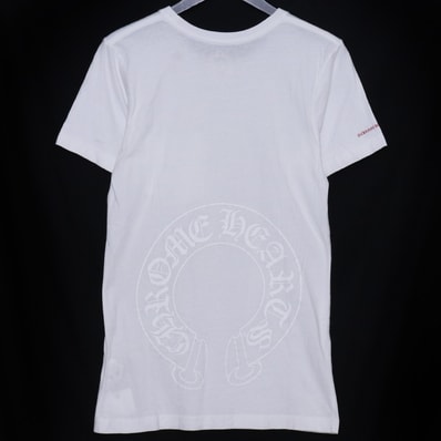 CHROME HEARTS ホースシュー スクロールラベルポケットTシャツ