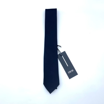 Dior HOMME 100%silk ネクタイ ネイビー