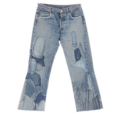 【中古】リーバイスビンテージクロージング LEVI'S VINTAGE CLOTHING 1966モデル 501 フレアシルエット デニムパンツ ジーンズ ブルー【サイズ31】【メンズ】