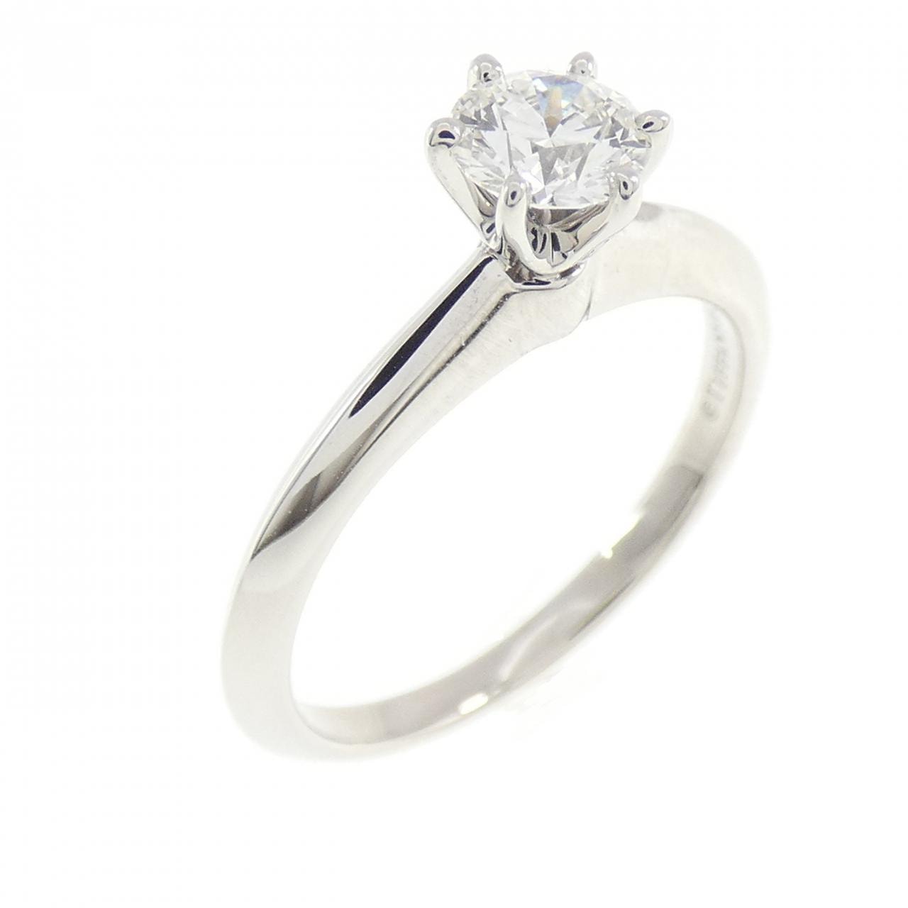 ティファニー クラシックソリティア リング 0.36CT G VS2 3EXT