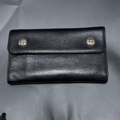 Chrome Hearts Wave Wallet Leather "Black"