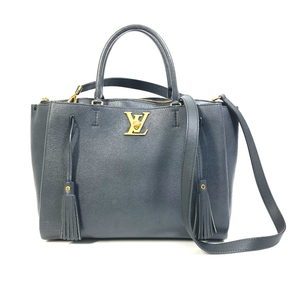 ルイヴィトン LOUIS VUITTON ロックミート M54569 カバン 2WAY トートバッグ カーフレザー ブラック