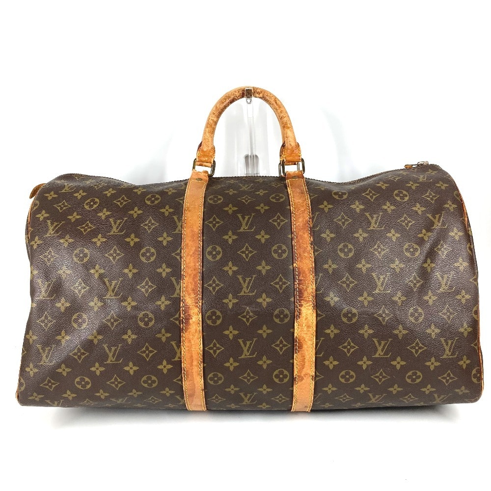 ルイヴィトン LOUIS VUITTON キーポル55 キーポル 55 デベソ M41424 モノグラム 旧型 カバン ハンドバッグ 旅行バッグ トラベルバッグ ボストンバッグ モノグラムキャンバス ブラウン