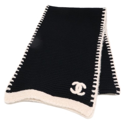 シャネル 【美品】23A ココマーク シルク/カシミヤ ニット